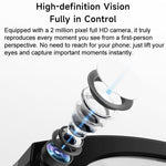 Gli occhiali intelligenti M88 supportano una fotocamera da 2 MP, registrazione video a 720p, traduzione simultanea tramite IA e riconoscimento umano.