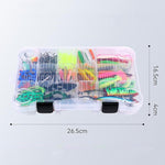 Set di esche artificiali, minnow multiarticolato, crankbait, amo, attrezzatura da pesca, 385pcs /Box