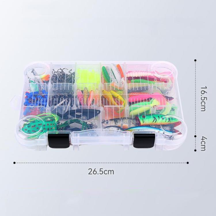 Set di esche artificiali, minnow multiarticolato, crankbait, amo, attrezzatura da pesca, 385pcs /Box