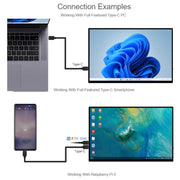 Pannello touchscreen IPS portatile WAVESHARE da 16 pollici con risoluzione 4K e custodia protettiva magnetica., 3840x2400