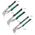 Pinza multifunzione per pompa dell'acqua con ganasce regolabili in 8 posizioni per una presa sicura, pinza a snodo scorrevole, 8-inch, 10-inch, 12-inch
