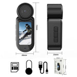 D03 HD Action Camera - Mini fotocamera magnetica da indossare al collo, intelligente e compatta