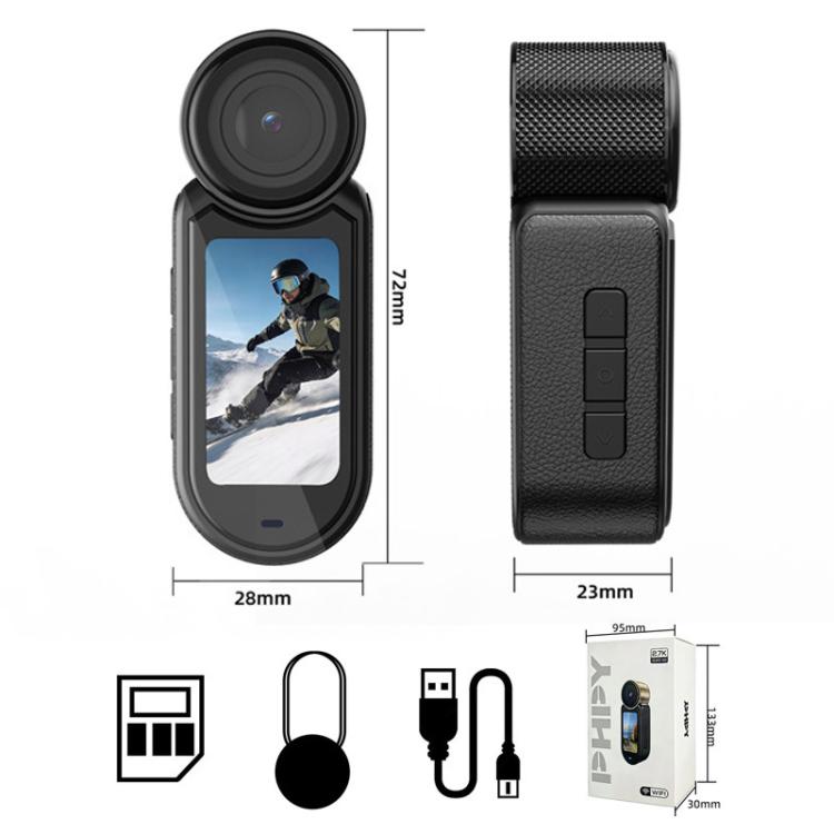 D03 HD Action Camera - Mini fotocamera magnetica da indossare al collo, intelligente e compatta