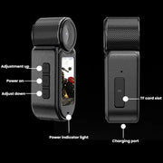 D03 HD Action Camera - Mini fotocamera magnetica da indossare al collo, intelligente e compatta