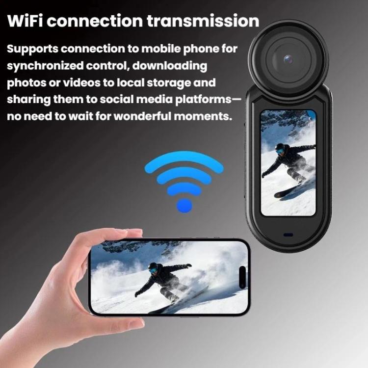 D03 HD Action Camera - Mini fotocamera magnetica da indossare al collo, intelligente e compatta