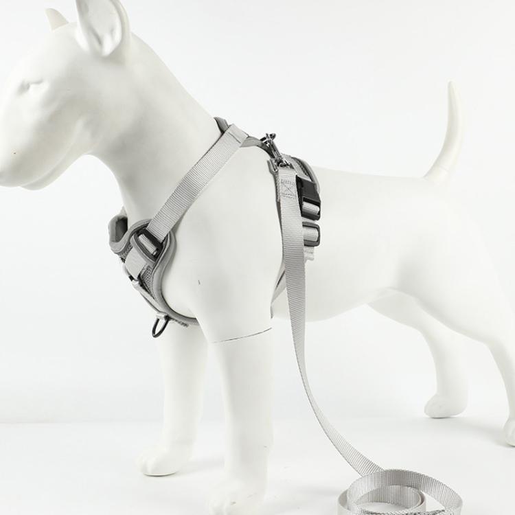 Set composto da pettorina e guinzaglio riflettenti per animali domestici, pettorina traspirante a prova di fuga per cani., S, M, L, XL
