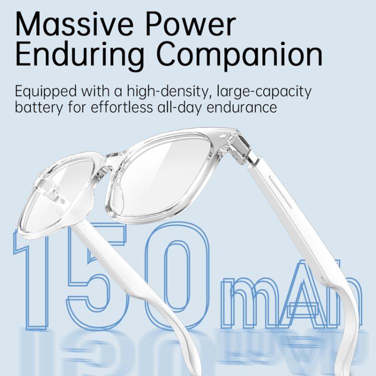 Occhiali intelligenti V6 con protezione UV massima, supporto per chiamate Bluetooth, riproduzione musicale e assistente AI.