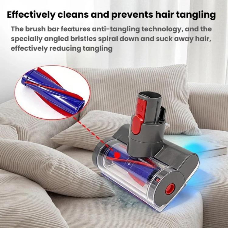Spazzola elettrica per materassi con bocchetta anti-groviglio leggera, per Dyson V7 / V8 / V10 / V11 / V15, Electric Mattress Brush