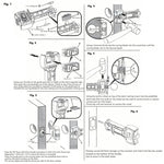 Scalpello per installazione di serrature a incasso per porte