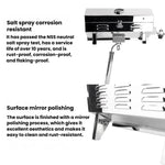 Barbecue da esterno in acciaio inox per yacht e barche, fornello a cartuccia, No Bracket, With Bracket
