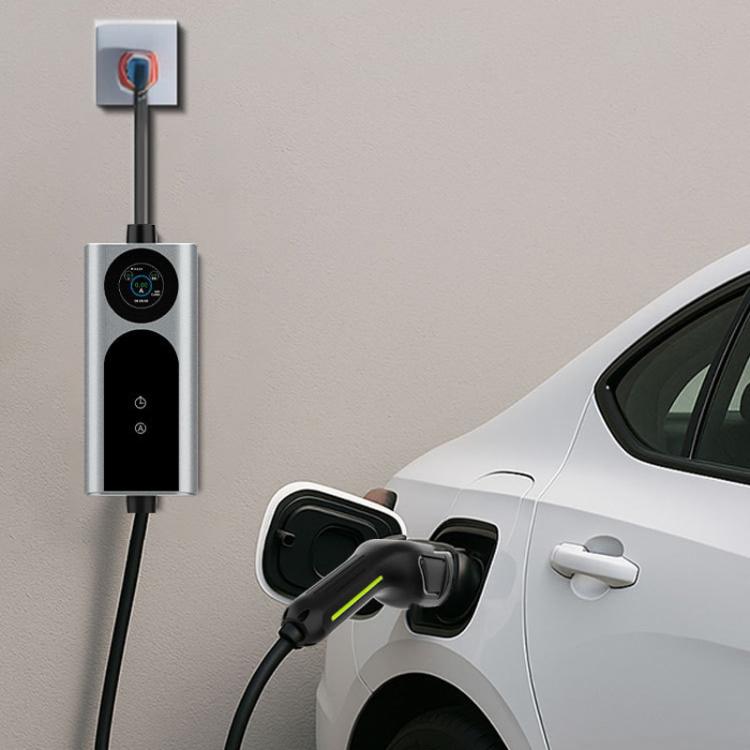 Caricabatterie portatile per auto standard europeo con display
