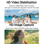 Gli occhiali intelligenti AIMB-G2 supportano una fotocamera da 8 MP, la traduzione tramite IA, il riconoscimento umano e la registrazione audio.