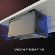 Supporto organizer in metallo da scrivania per Xbox Series X, salvaspazio.
