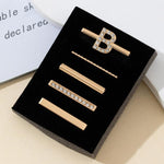 Set di 5 anelli decorativi per cinturino, ciondoli con lettere, accessori per cinturino, A, B, C, D, E, F, G, J, K, L, M, R, S