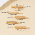 Set di 5 anelli decorativi per cinturino, ciondoli con lettere, accessori per cinturino, A, B, C, D, E, F, G, J, K, L, M, R, S