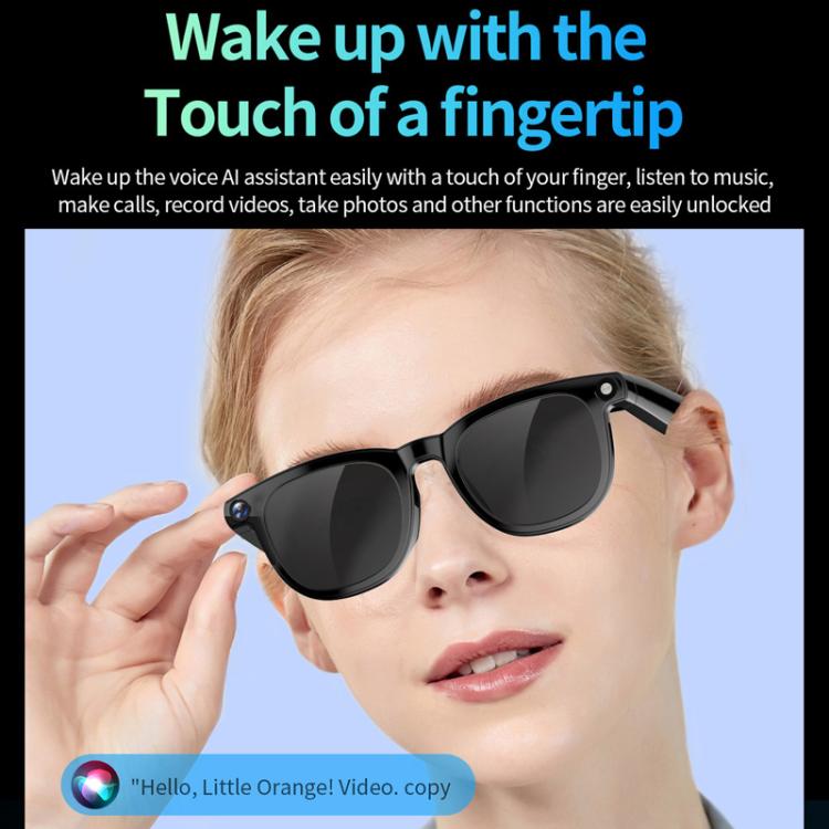 Gli occhiali intelligenti CY01 supportano la registrazione video da 8 MP, la traduzione simultanea tramite IA e il riconoscimento umano., 16GB, 32GB