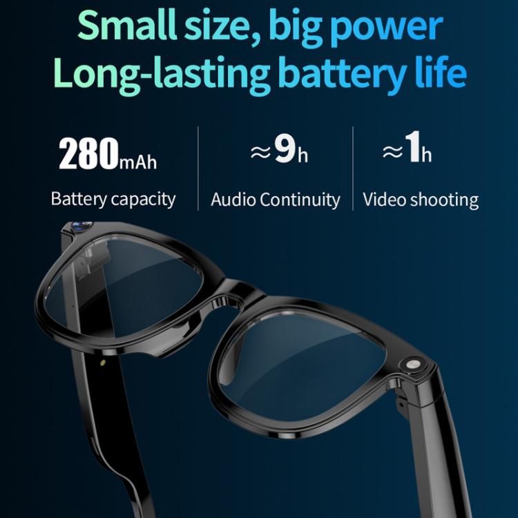 Gli occhiali intelligenti CY01 supportano la registrazione video da 8 MP, la traduzione simultanea tramite IA e il riconoscimento umano., 16GB, 32GB