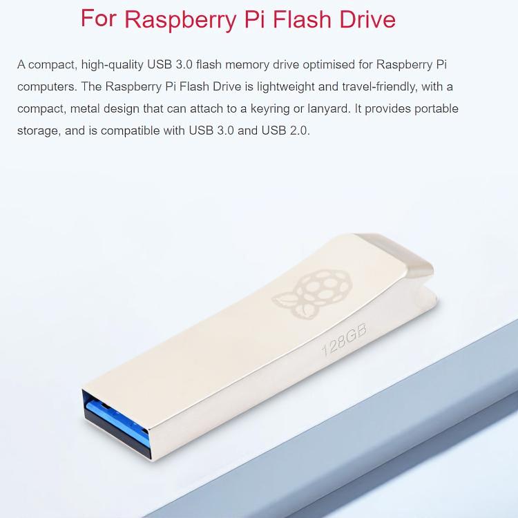 WAVESHARE For Raspberry Pi USB 3.0 128GB Flash Drive