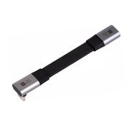 WAVESHARE USB4 V2.0 Type-C Extension Cable 80Gbps High-Definition Video Transmission, Straight Head, 90-Degree Bend Head