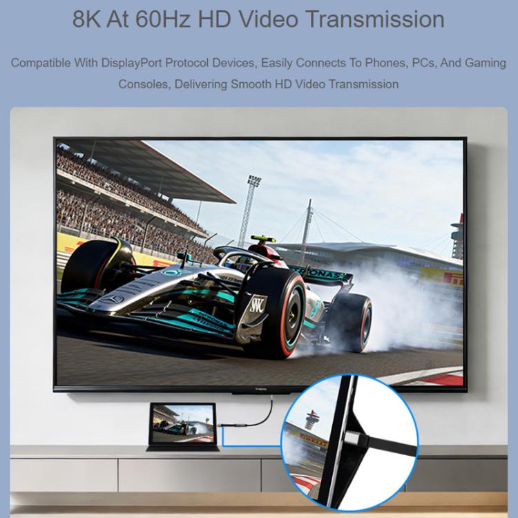 WAVESHARE USB4 V2.0 Type-C Extension Cable 80Gbps High-Definition Video Transmission, Straight Head, 90-Degree Bend Head