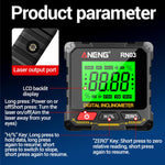 ANENG Inclinometro magnetico con display digitale e livella laser, RN03