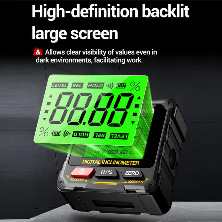 ANENG Inclinometro magnetico con display digitale e livella laser, RN03