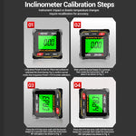 ANENG Inclinometro magnetico con display digitale e livella laser, RN03