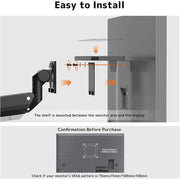 Behind The Monitor Organizer Shelf VESA Mount Tray Hidden Storage for Mini PC, Headphones & Speakers, KXD2522
