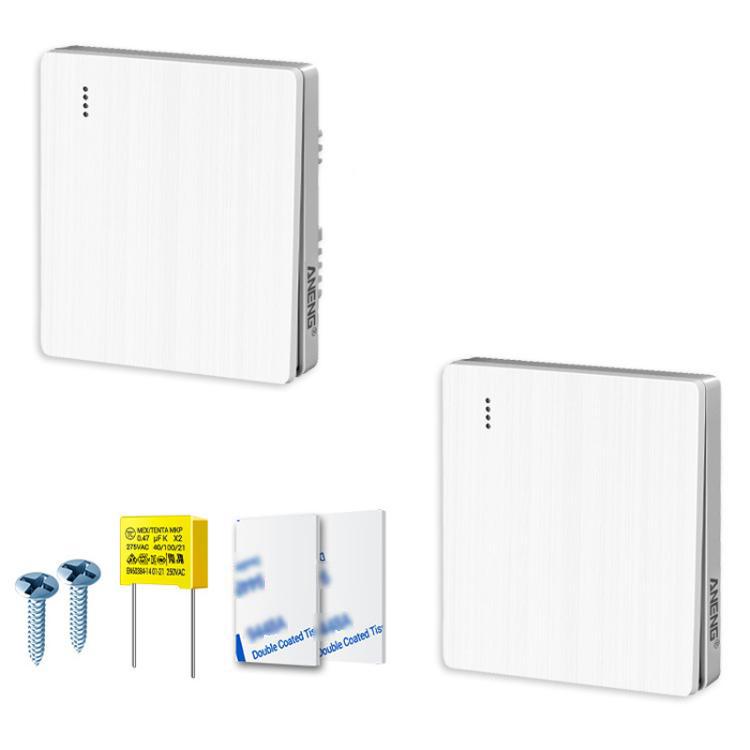 Pannello di illuminazione domestica intelligente ANENG con controllo remoto wireless., One-Gang, Two-Gang, Three-Gang
