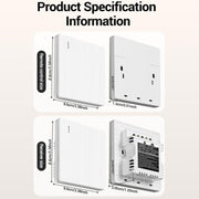 Pannello di illuminazione domestica intelligente ANENG con controllo remoto wireless., One-Gang, Two-Gang, Three-Gang