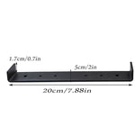 Robusta staffa di montaggio in ferro per cassette postali, adatta a cassette postali di grandi dimensioni fino a 8 pollici di larghezza., 200x50x17mm