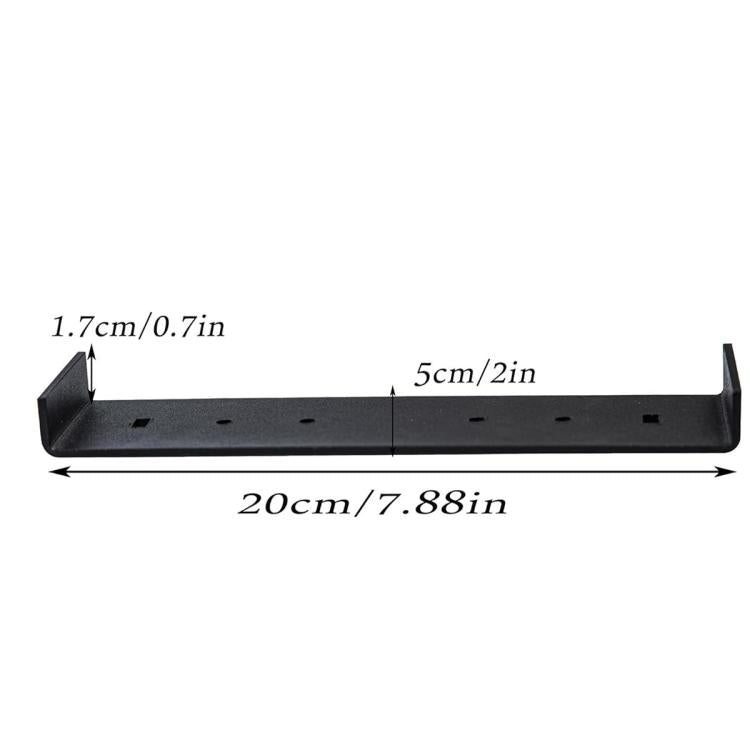 Robusta staffa di montaggio in ferro per cassette postali, adatta a cassette postali di grandi dimensioni fino a 8 pollici di larghezza., 200x50x17mm