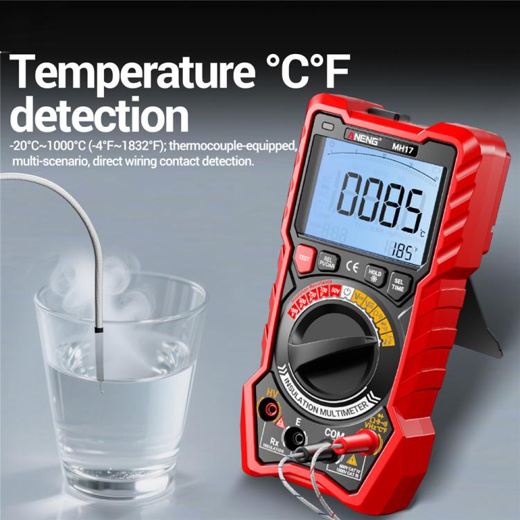 ANENG 1000V Tester di resistenza di isolamento Megohmmetro digitale, MH17