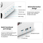 Lettore CD ricaricabile da parete con Bluetooth e custodia