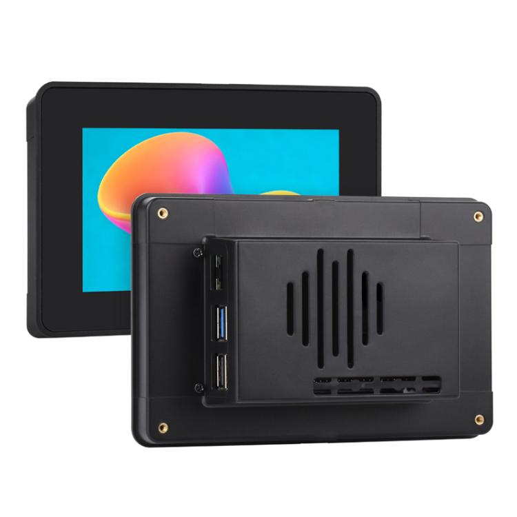 WAVESHARE - Display touchscreen da 5 pollici - Custodia di seconda generazione per Raspberry Pi 5, 5-Inch Case Only