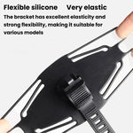 Supporto per cellulare da bici in silicone di grandi dimensioni, girevole a 360 gradi, supporto per navigatore per e-bike