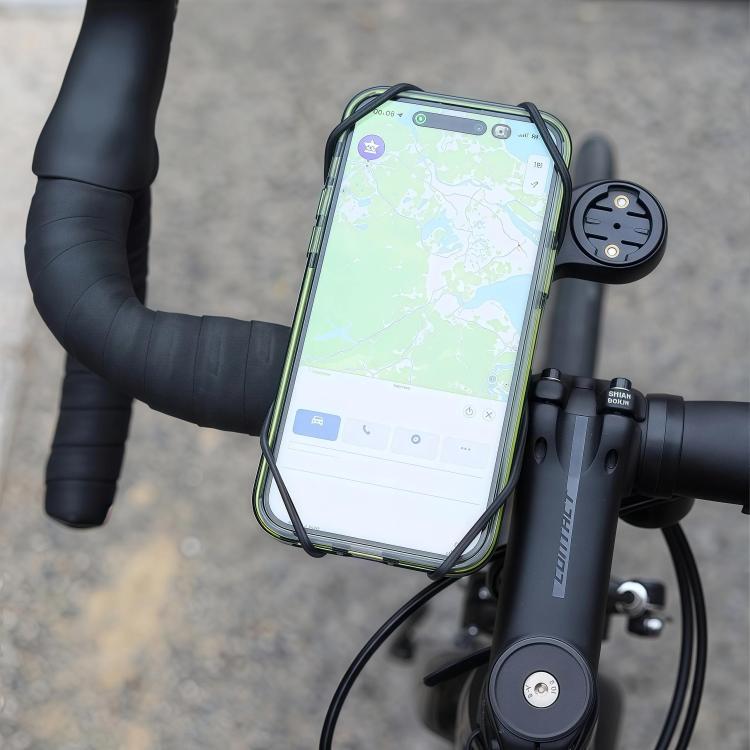 Supporto per cellulare da bici in silicone di grandi dimensioni, girevole a 360 gradi, supporto per navigatore per e-bike