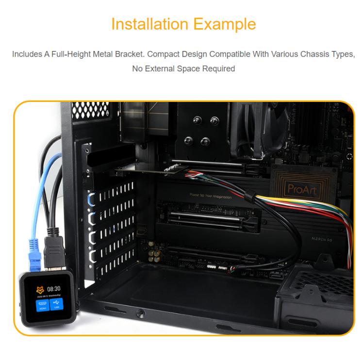 WAVESHARE Luckfox PicoKVM Scheda di espansione Interfaccia PCIe USB universale