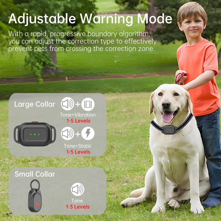 Recinzione elettrica per cani da esterno F600 con filo, controllo di precisione a 10 livelli., F600