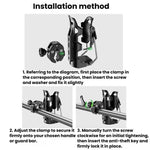 Portaborraccia antiscivolo adattivo per moto e biciclette, portabicchiere antifurto girevole a 360 gradi., Kewig SHJ-6