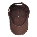 Cappellino da baseball strappato, tinta unita, effetto invecchiato, casual, cappello da sole, White, Black, Red, Royal Blue, Navy Blue, Coffee Brown, Light Beige, Gray