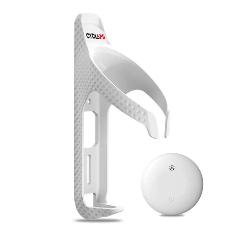 CYCLAMI Portaborraccia per bicicletta, portabicchiere per ciclismo, White, Black, Black+CYC-HB15 Tracker, White+CYC-HB15 Tracker