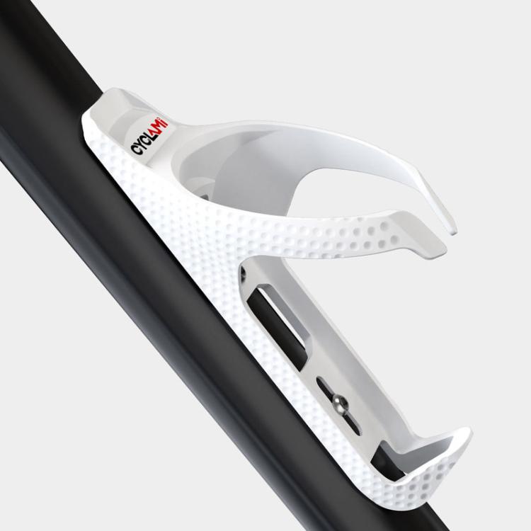 CYCLAMI Portaborraccia per bicicletta, portabicchiere per ciclismo, White, Black, Black+CYC-HB15 Tracker, White+CYC-HB15 Tracker