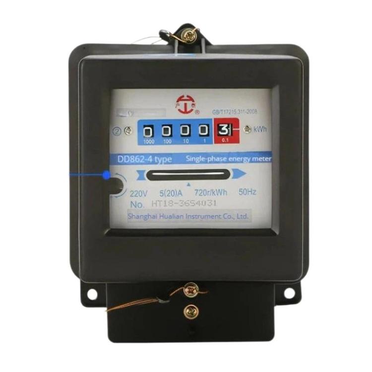 Contatore di energia elettrica meccanico monofase ad alta precisione per uso domestico Hutai, 5-20A, 10-40A, 15-60A, 20-80A, 30-100A