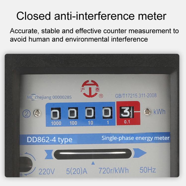 Contatore energia elettrica meccanico monofase 5-100A