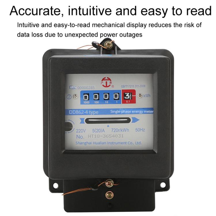 Contatore energia elettrica meccanico monofase 5-100A