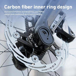 Rotore freno per bicicletta CYCLAMI ultraleggero in fibra di carbonio, attacco Center-lock a 6 bulloni., 160mm, 180mm