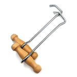 Gancio per stivali da cowboy con manico in legno e corno per stivali in acciaio inossidabile, 21cm, 36cm