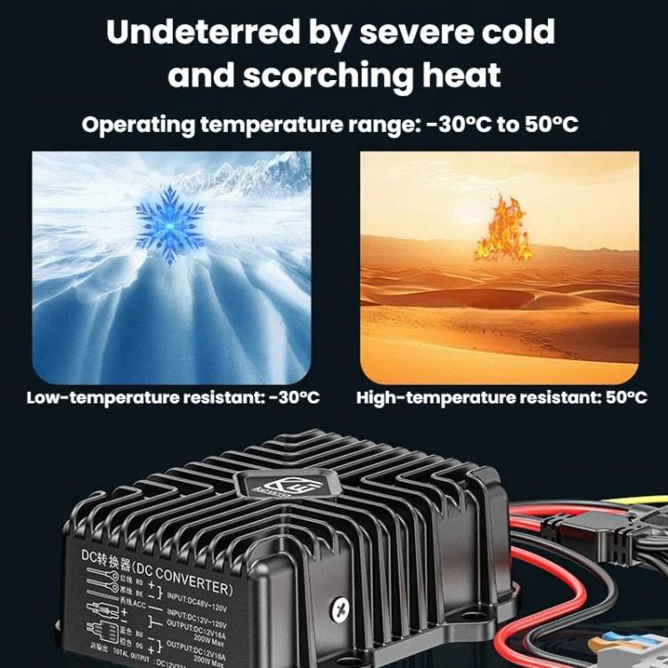 Convertitore DC-1 da 48V-120V a 12V CC per veicoli elettrici