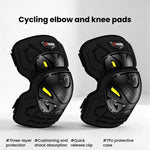 Set protezioni moto per ginocchia e gomiti con sgancio rapido
